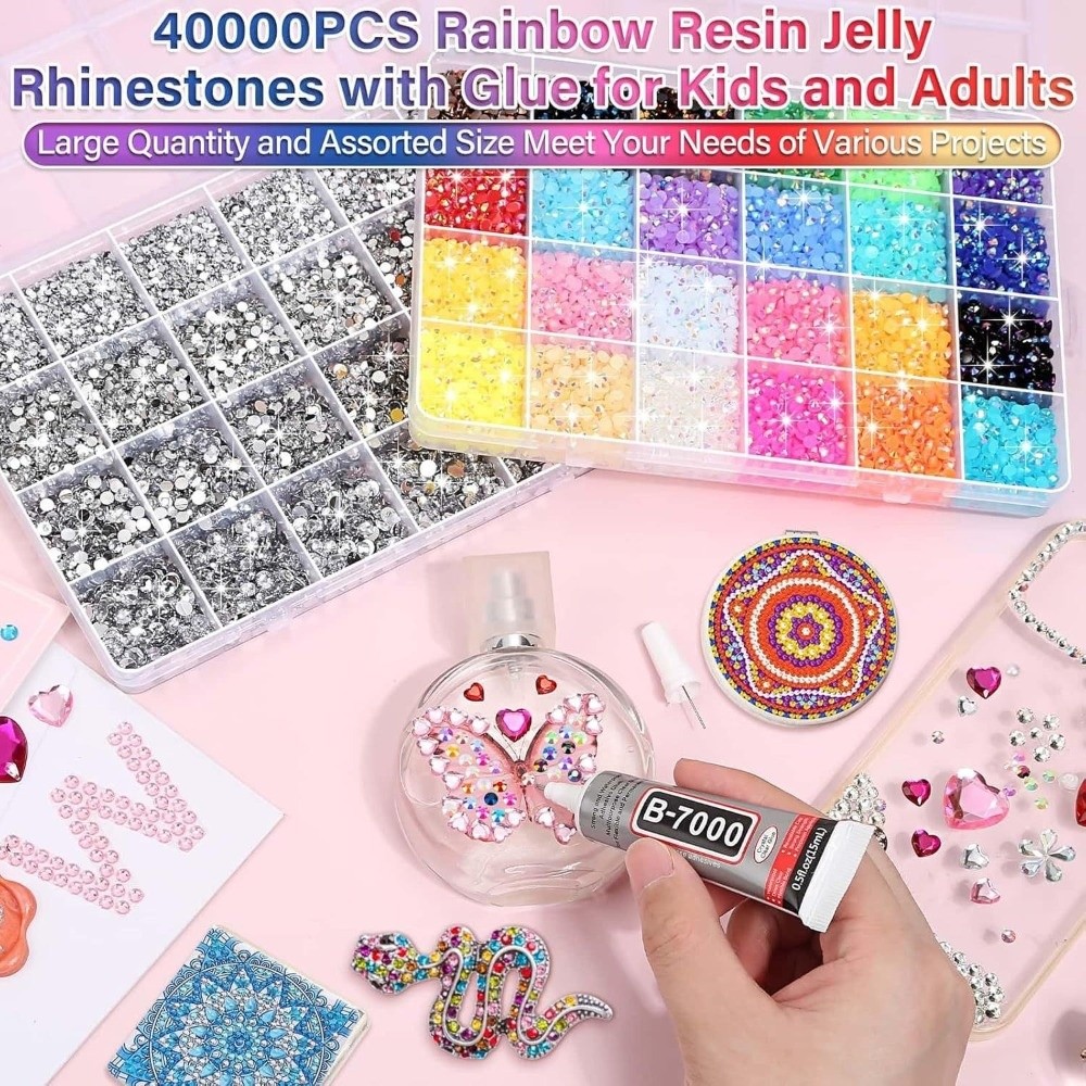 Multicolor hars strass steentj - Resin Jewelry Kit recensie en prijs